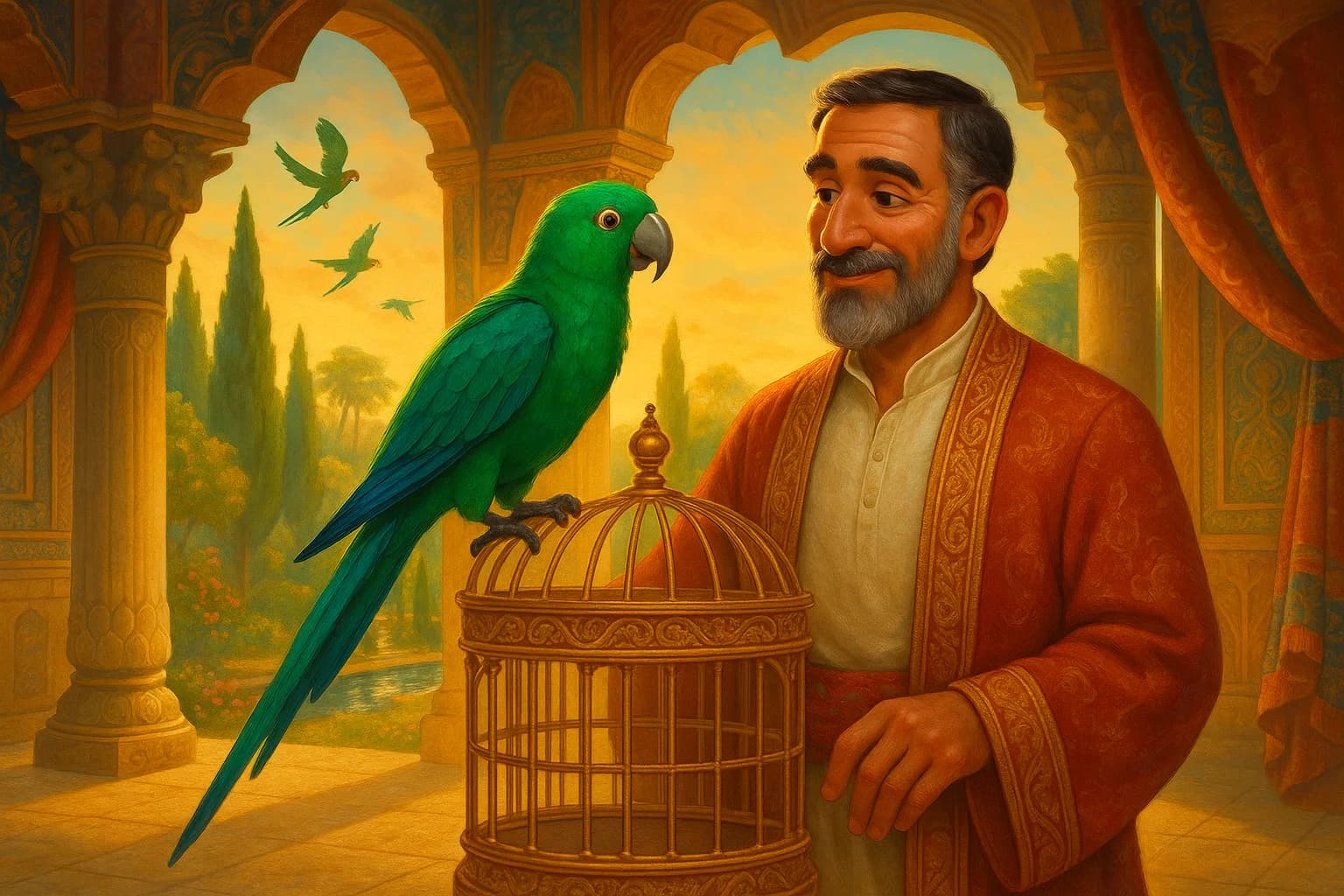 The Parrot and the Merchant cover