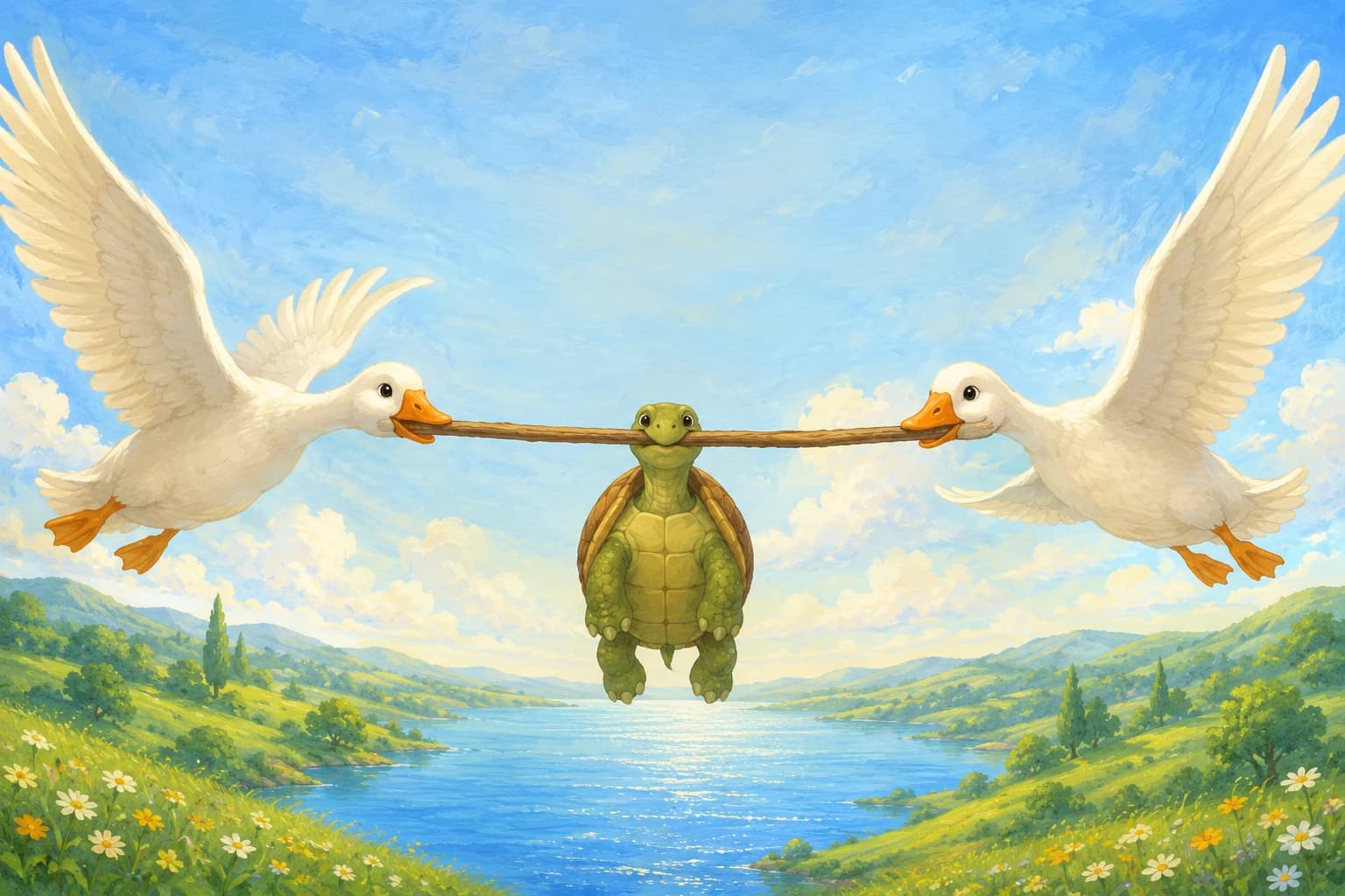 The Tortoise and the Geese cover